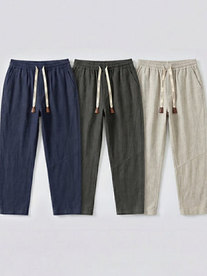 Pack of 3 x Tsuki - Japanese linen comfort pants