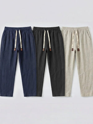 Pack of 3 x Tsuki - Japanese linen comfort pants