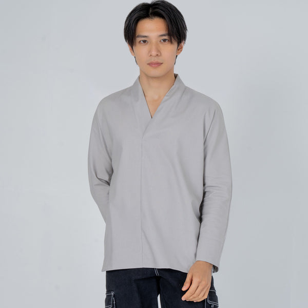 Jun - Linnen overhemd met lange mouwen