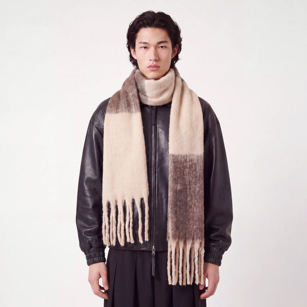 Akai - Japanese Plaid Scarf