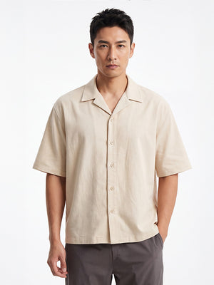 Nami - Oversized overhemd met korte mouwen
