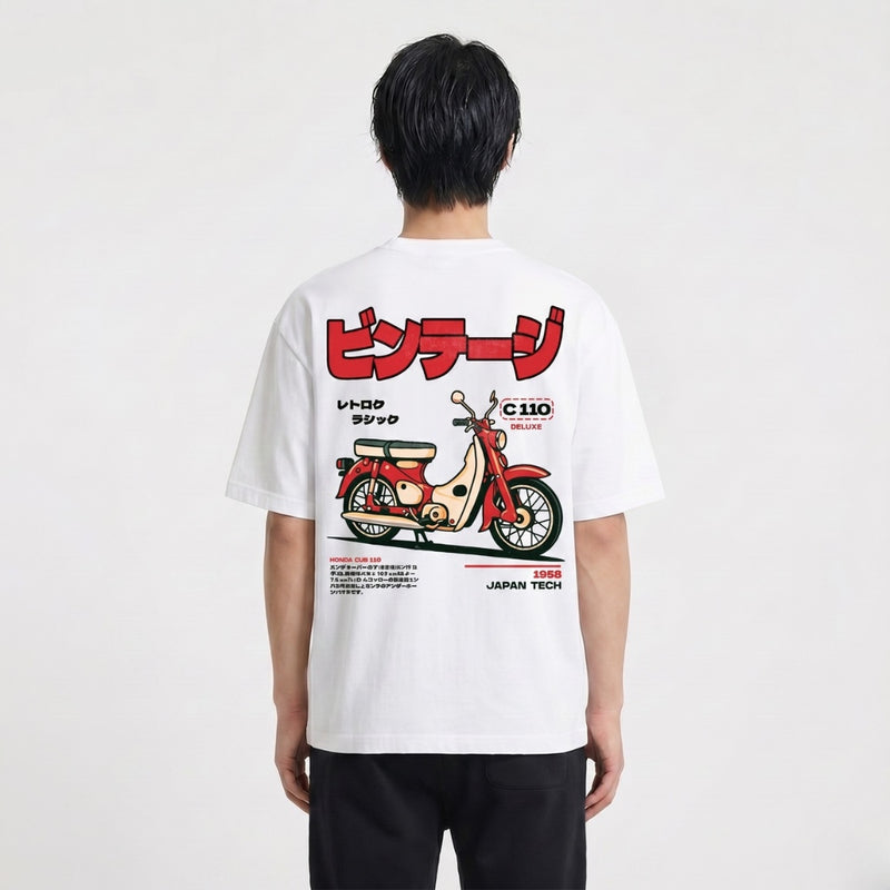 Super Cub - Japanisches Oversize-T-Shirt