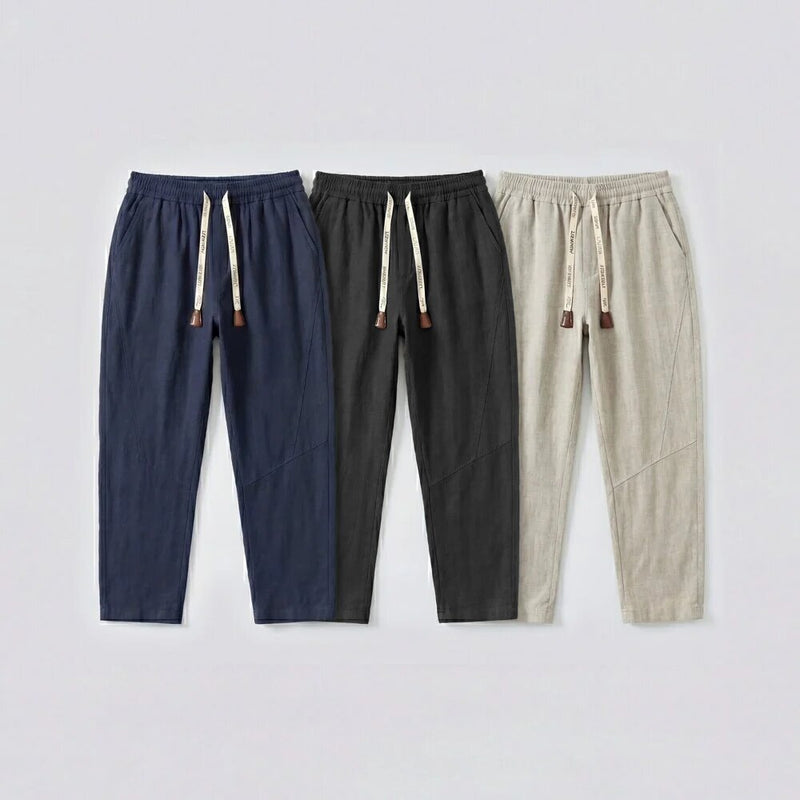 Pack of 3 x Tsuki - Japanese linen comfort pants