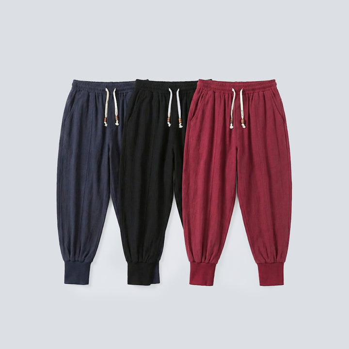 3-Pack x Riku - Haremshose Komfort aus Baumwolle