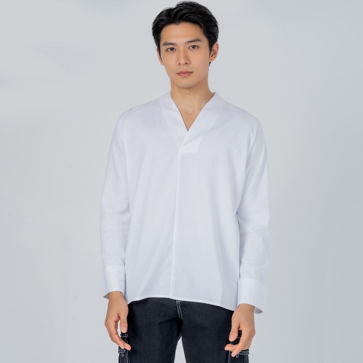 Jun - Camicia di lino a maniche lunghe