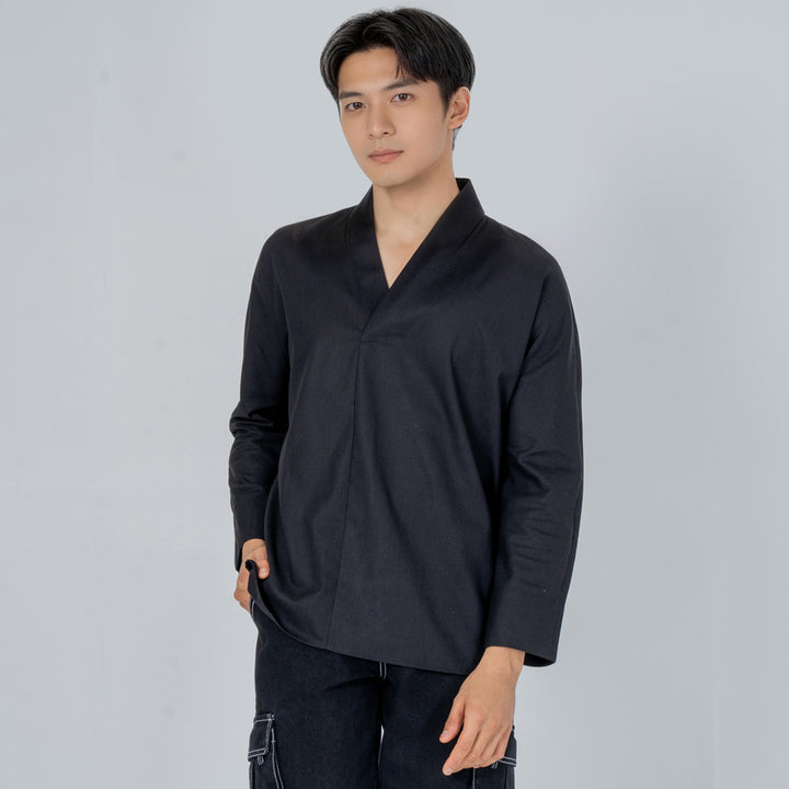 Jun - Camicia di lino a maniche lunghe