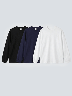 3-Pack x Takayama - Oversize-Langarmshirt (260GSM)