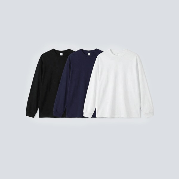 3-Pack x Takayama - Oversize-Langarmshirt (260GSM)