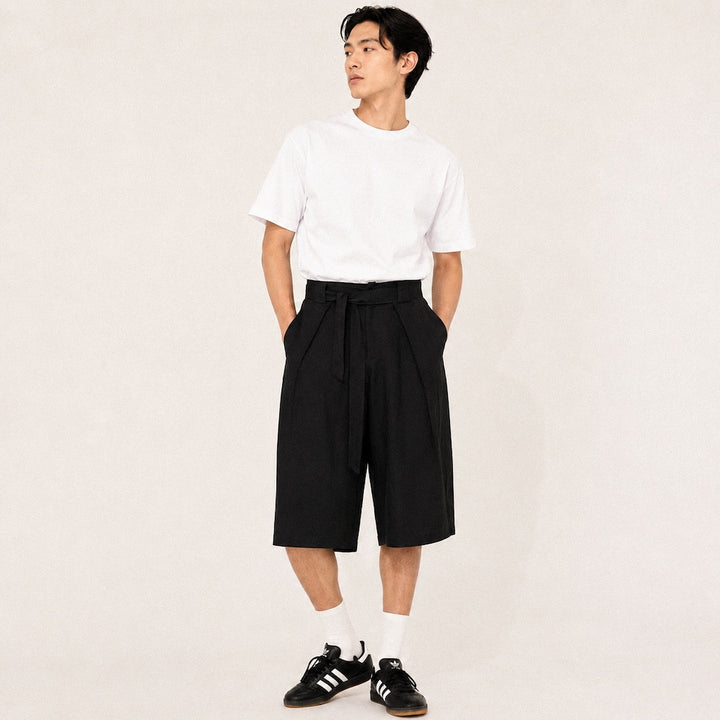 Kaze - Japanische Plissee-Shorts