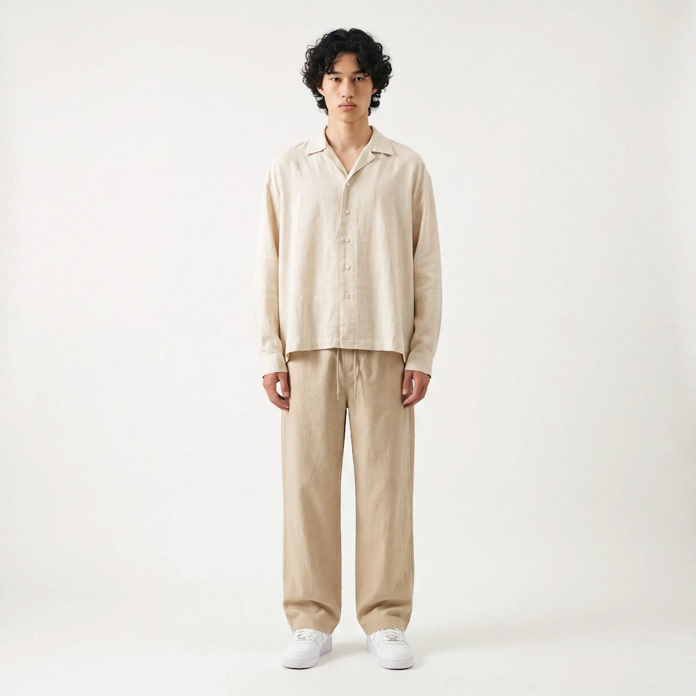 Suna - Japans Oversize Cropped Hemd