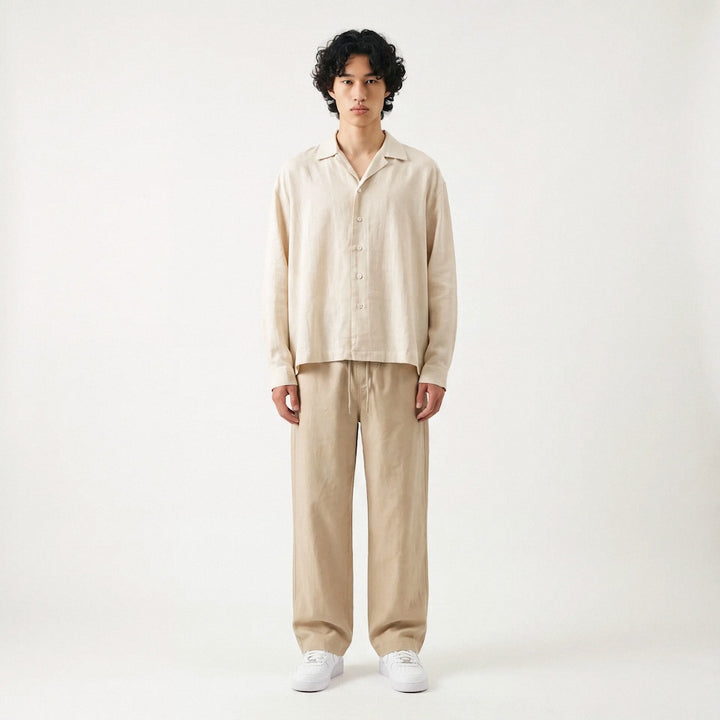 Suna - Japans Oversize Cropped Hemd