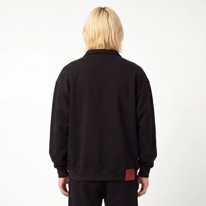 Shin - Half-Zip Relaxed Fit Sweatshirt