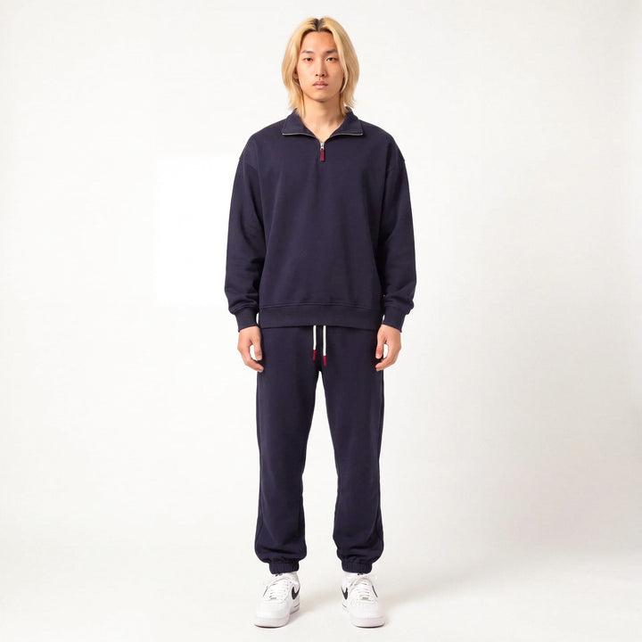 Shin - Half-Zip Relaxed Fit Sweatshirt