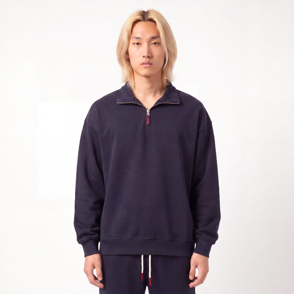 Shin - Felpa half-zip relaxed fit