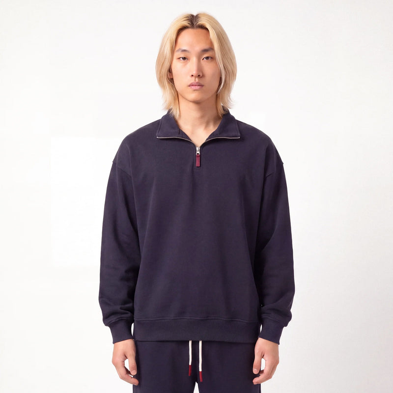 Shin - Sweat demi-zip coupe décontractée