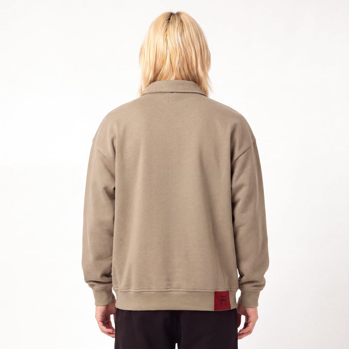 Shin - Half-Zip Relaxed Fit Sweatshirt