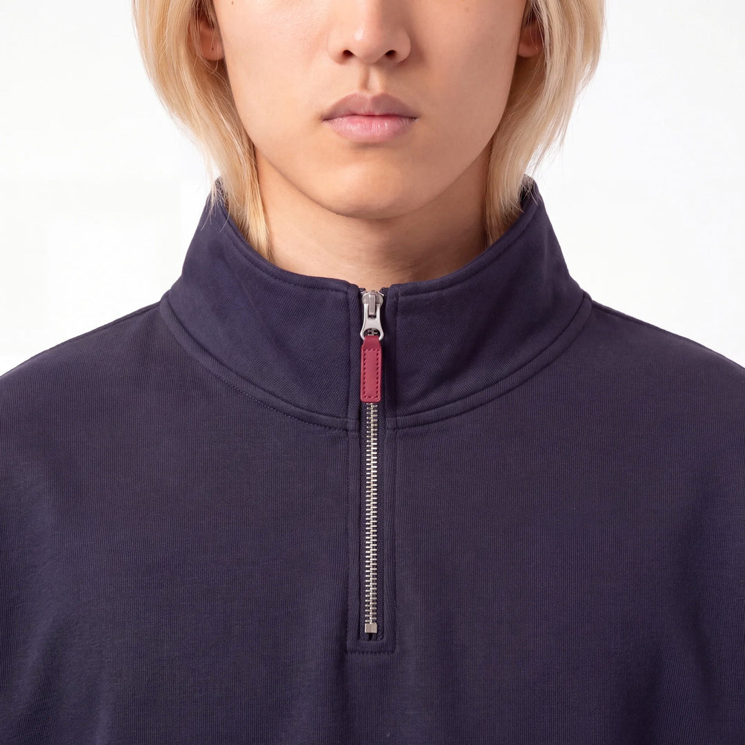 Shin - Half-Zip Relaxed Fit Sweatshirt