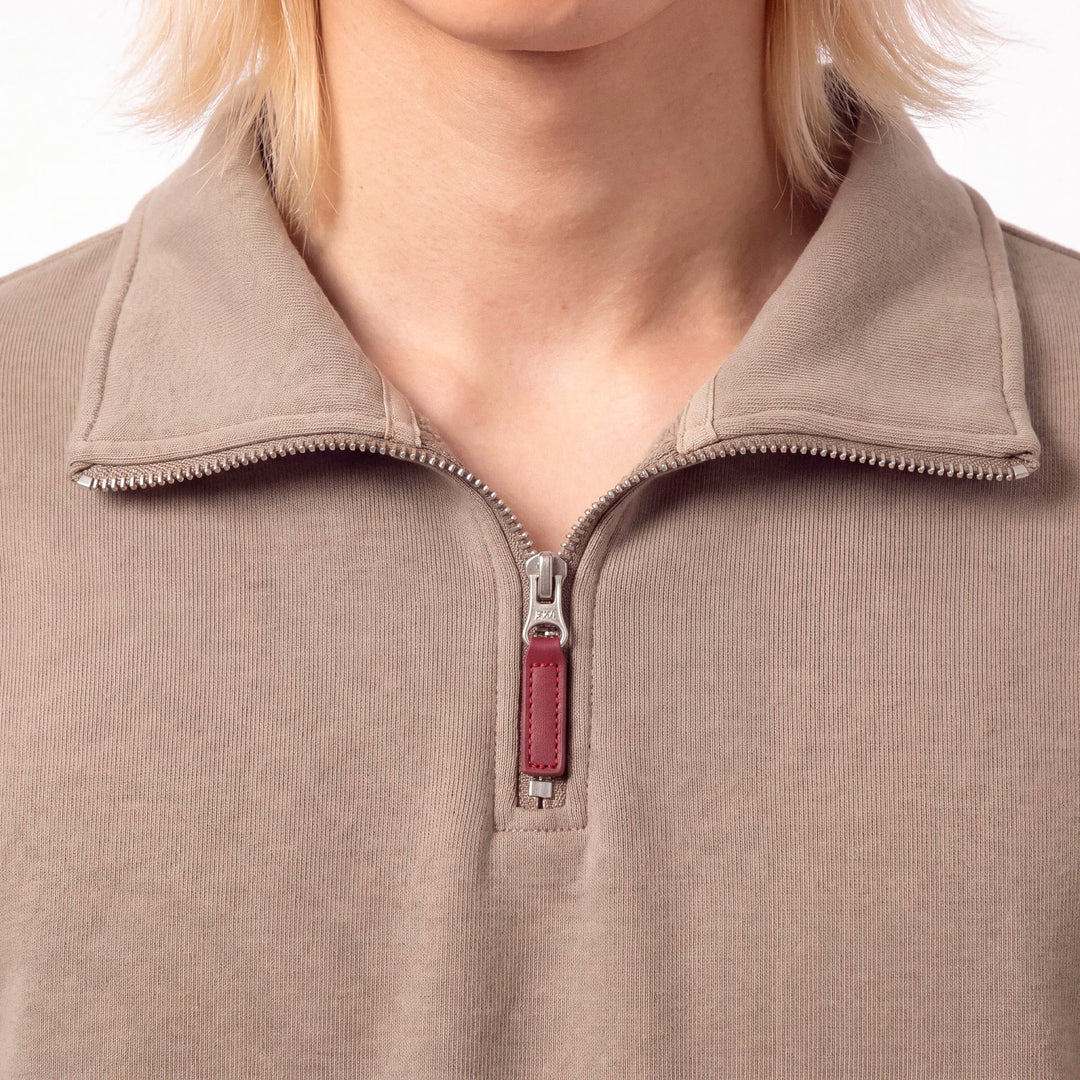 Shin - Half-Zip Relaxed Fit Sweatshirt