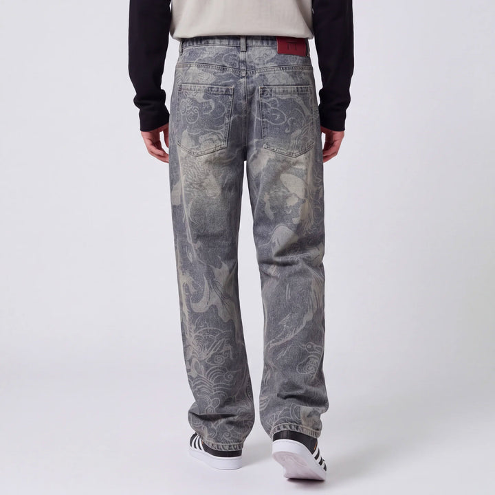 Renji - Japanese Print Jeans