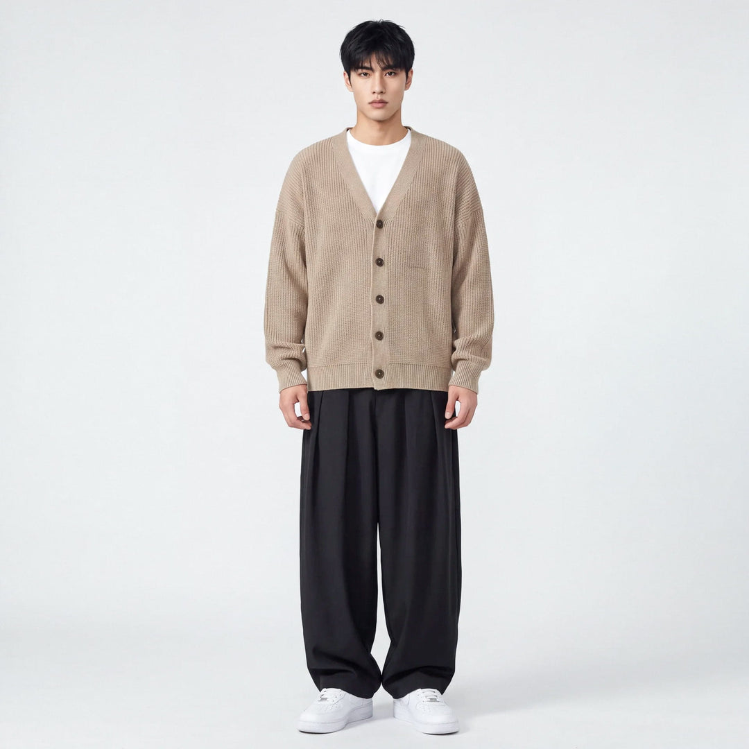 Sen - Oversize buttoned Knit Cardigan