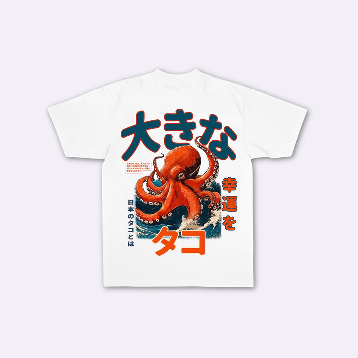 Octopus - Japanisches Oversize-T-Shirt