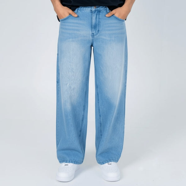 Kami - Pantalon denim baggy japonais
