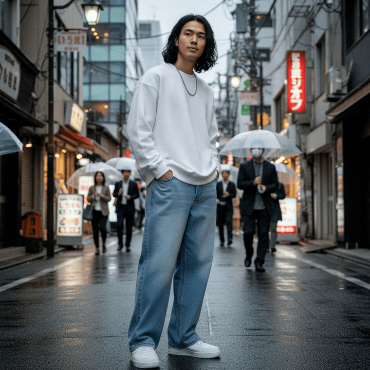 Kami - Japanese baggy denim pants