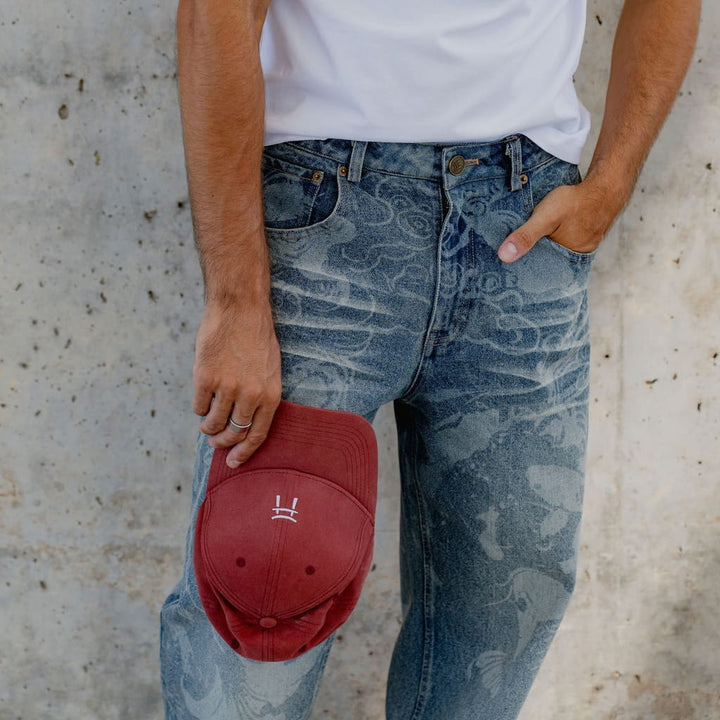 Renji - Japanese Print Jeans