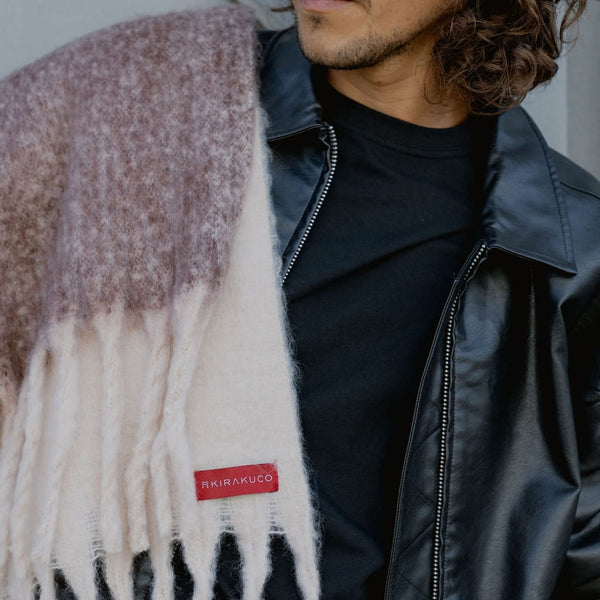 Akai - Japanese Plaid Scarf