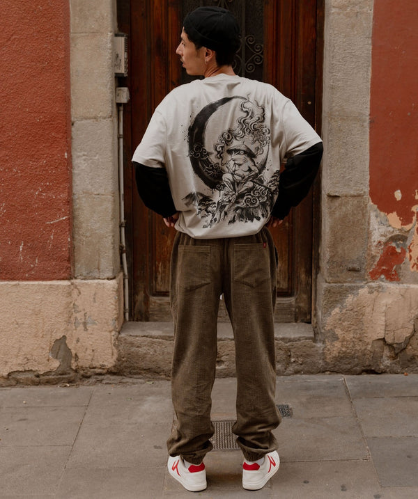 Getsu - Layered Sleeve T-Shirt Japanese Print