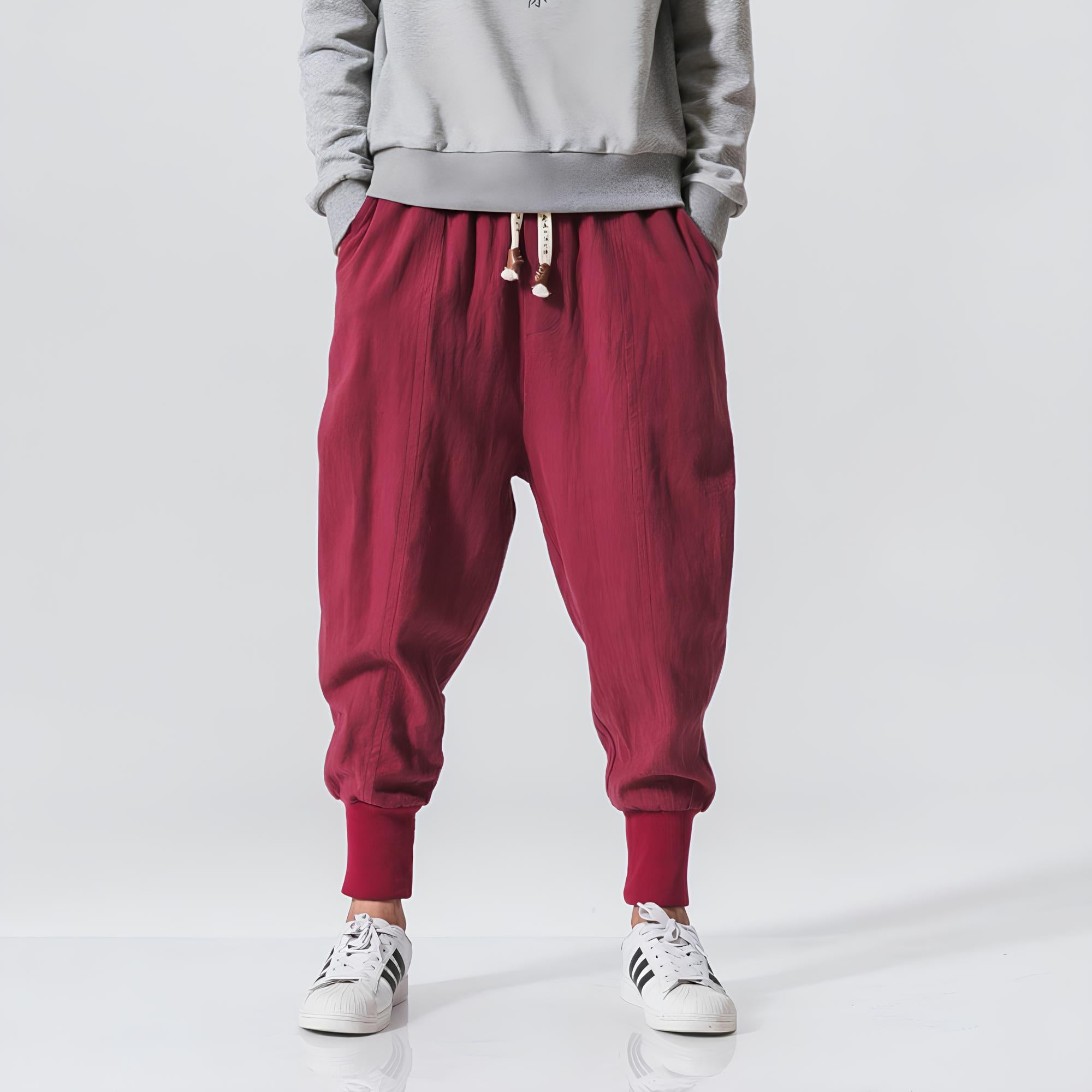 Riku - Cotton harem comfort pants – KIRAKUCO