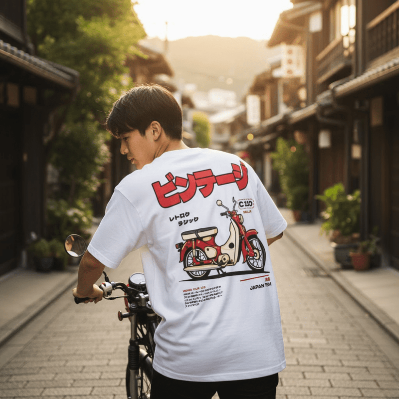 Super Cub - Japanisches Oversize-T-Shirt
