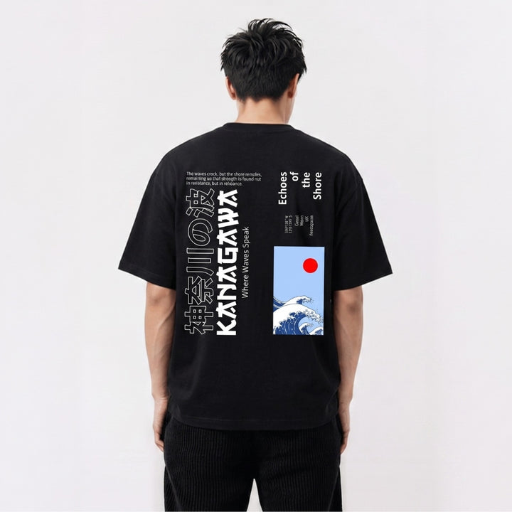 Kanagawa - Japanisches Oversize-T-Shirt