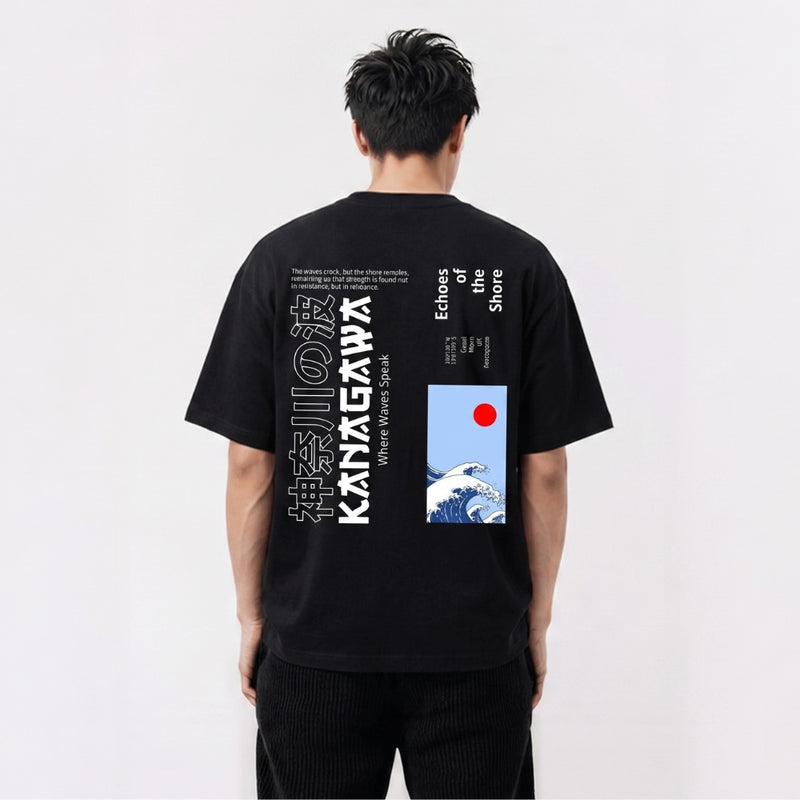 Kanagawa - Japanisches Oversize-T-Shirt