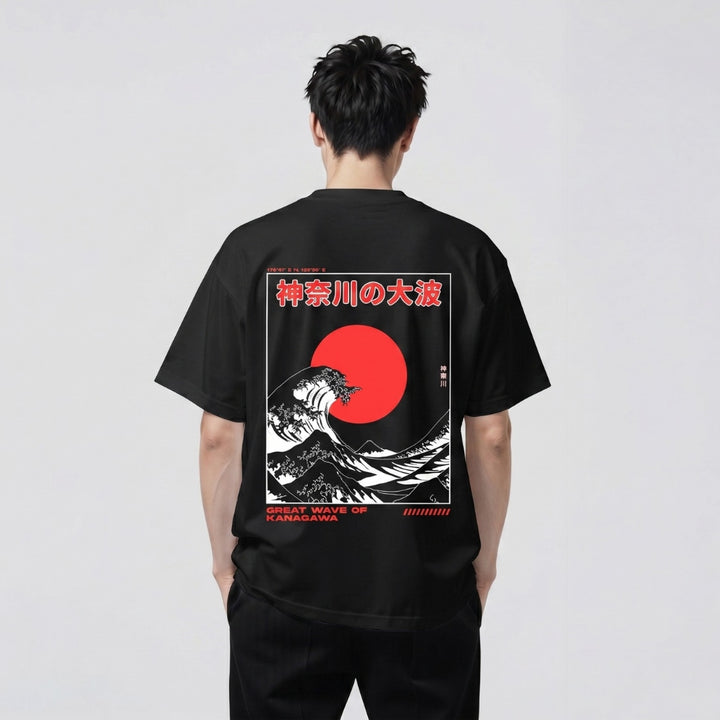Kanagawa 2.0 - Japanisches Oversize-T-Shirt