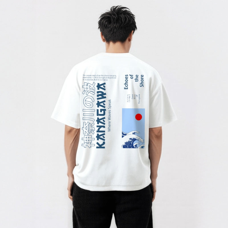 Kanagawa - Japanisches Oversize-T-Shirt