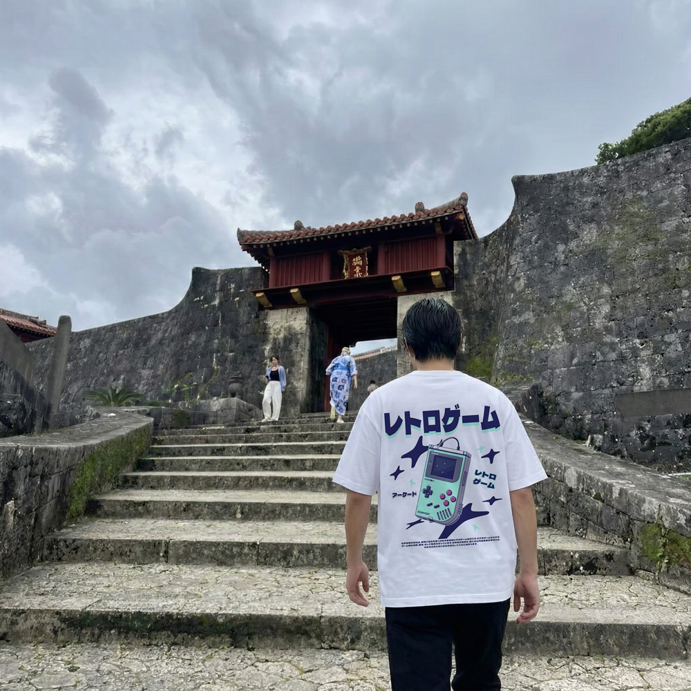 Retoro Gēmu - Oversized Japans T-shirt