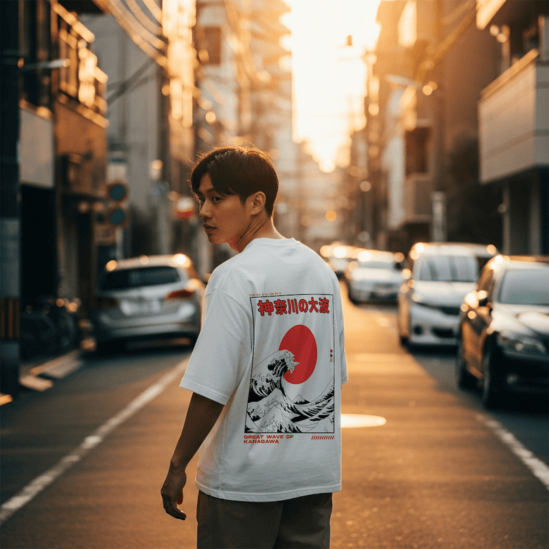 Kanagawa 2.0 - Japanisches Oversize-T-Shirt