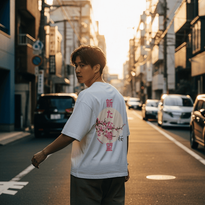 Sakura - T-shirt giapponese oversize