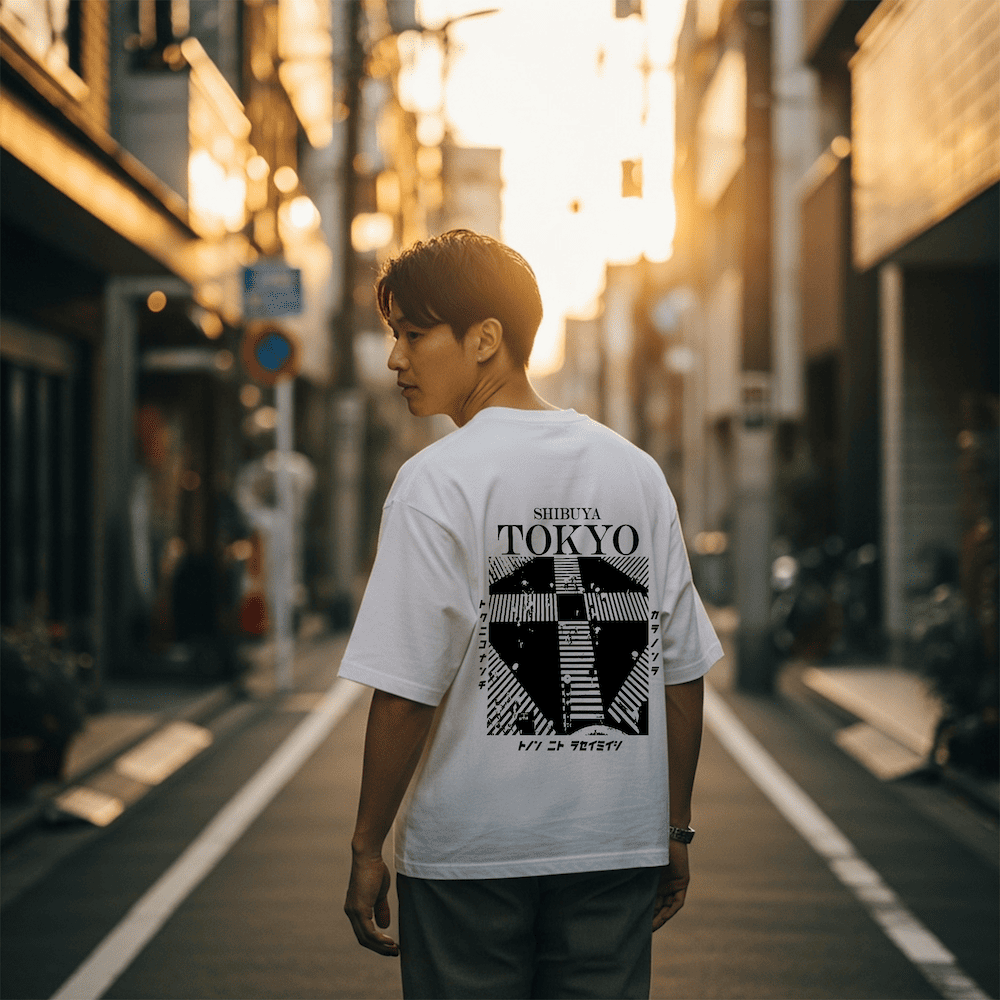 Shibuya - T-shirt giapponese oversize