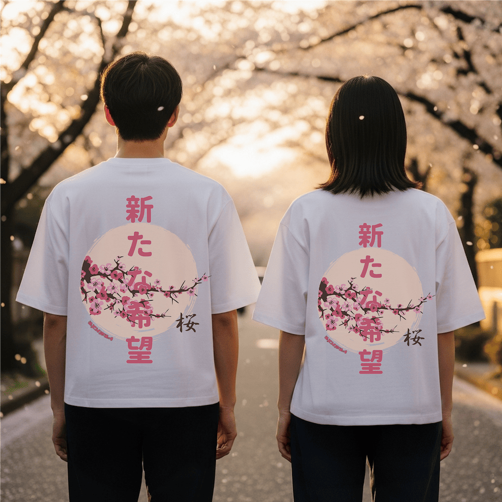 Sakura - T-shirt giapponese oversize